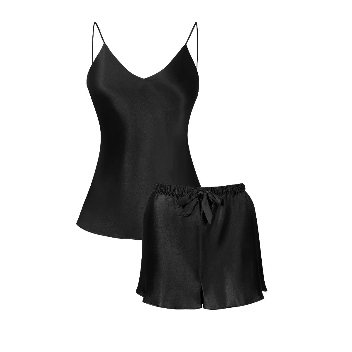 Silk Camisole Set – Elegant 2-Piece Pajama