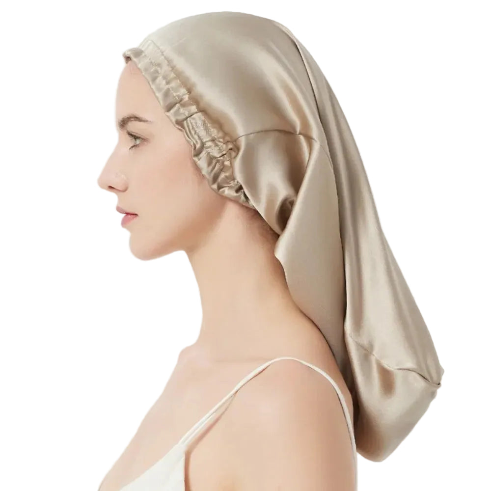 pure mulberry silk sleep bonnet smooth fabric