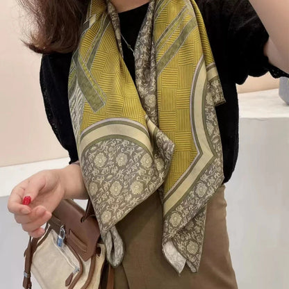 elegant silk scarf breathable and soft texture