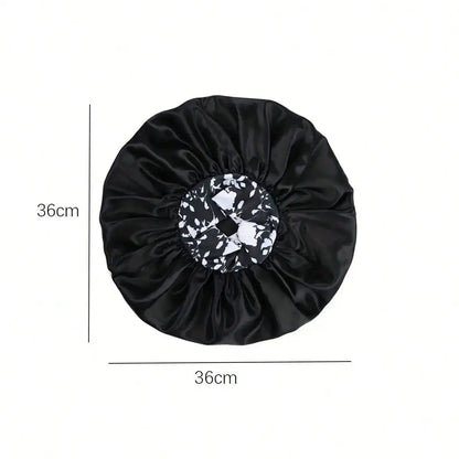 Oversized Satin Bonnet – Double Layer Night Cap