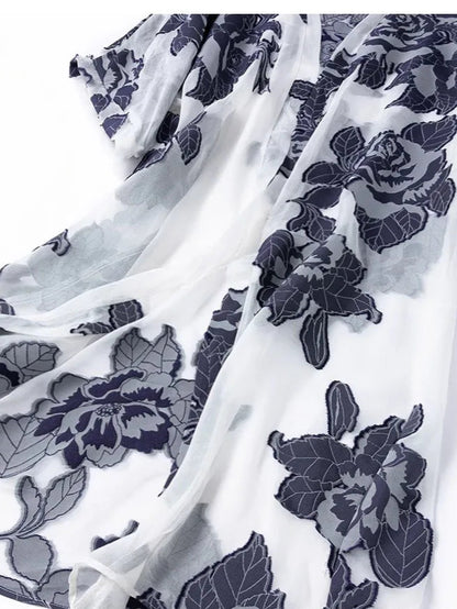 Silk Sun Shawl – UV Shield & Elegance
