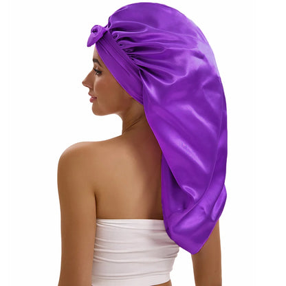 Long Satin Bonnet – For Braids & Volume