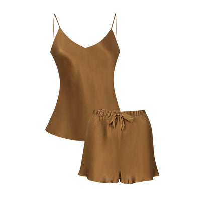 Silk Camisole Set – Elegant 2-Piece Pajama