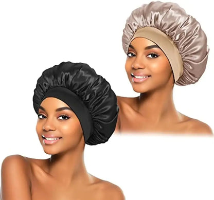 Satin Bonnet Set – 2-Pack, Anti-Frizz Design