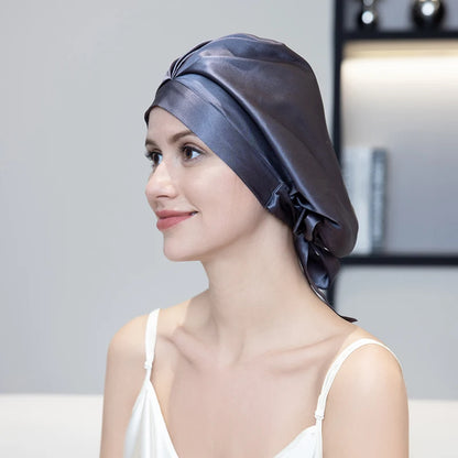 pure mulberry silk sleep bonnet smooth lightweight fabric