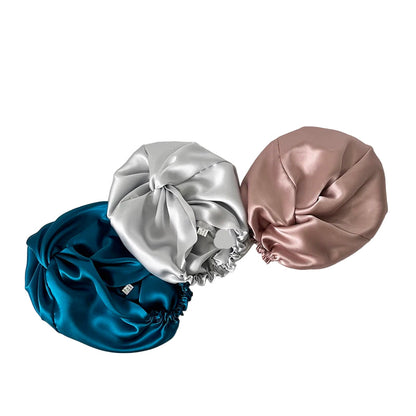 Double Layer Silk Night Bonnet – 100% Pure Mulberry Silk