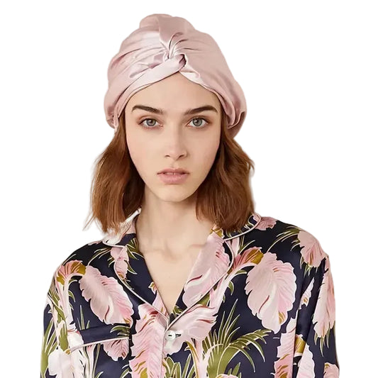22 momme mulberry silk bonnet for overnight hair protection