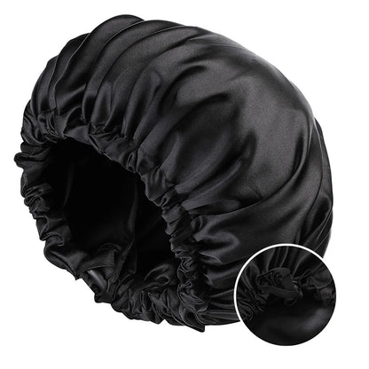Satin Bonnet – Adjustable for Curly Hair