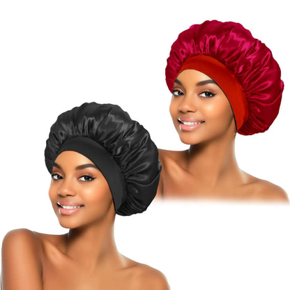 Satin Bonnet Set – 2-Pack, Anti-Frizz Design