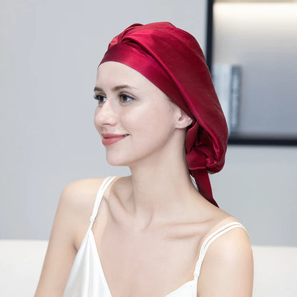 pure mulberry silk sleep bonnet smooth lightweight fabric