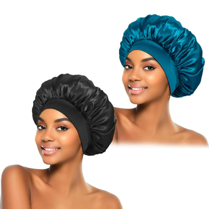 Satin Bonnet Set – 2-Pack, Anti-Frizz Design