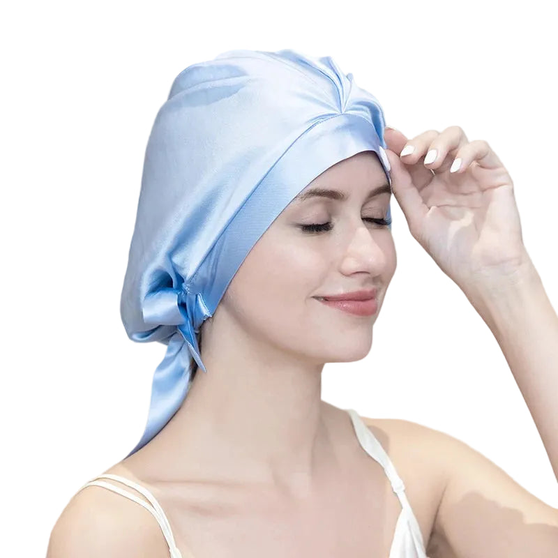 pure mulberry silk sleep bonnet smooth lightweight fabric