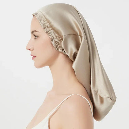 breathable silk hair wrap extended length design