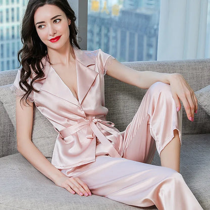 Silk Pajama Suit – Relaxed & Refined Fit