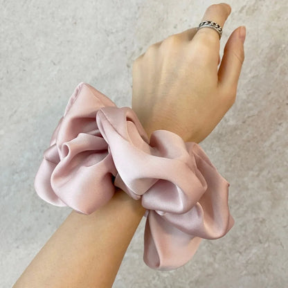 Oversized Silk & Chiffon Scrunchies