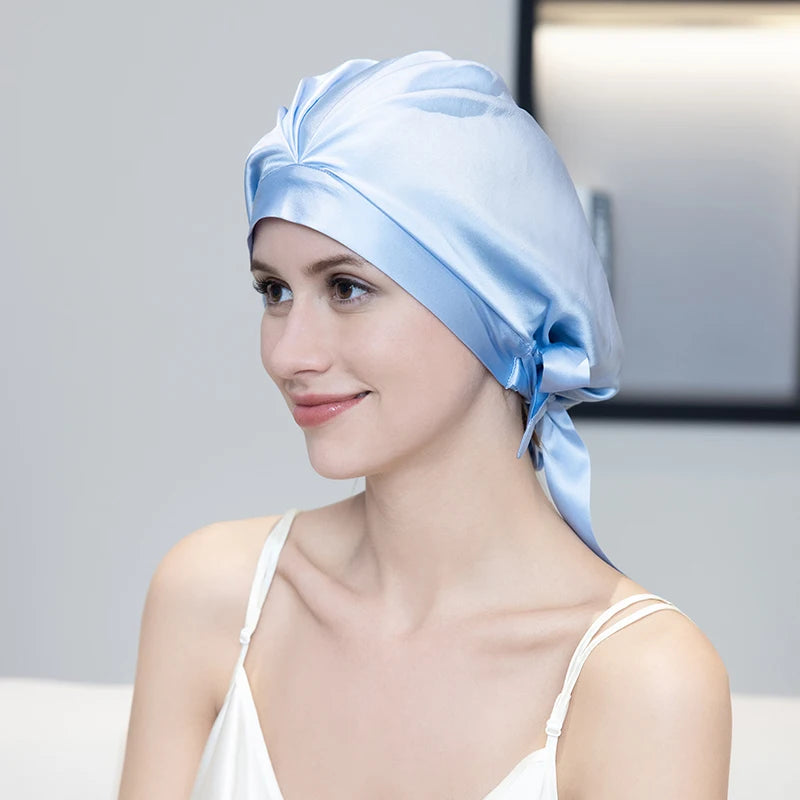 pure mulberry silk sleep bonnet smooth lightweight fabric