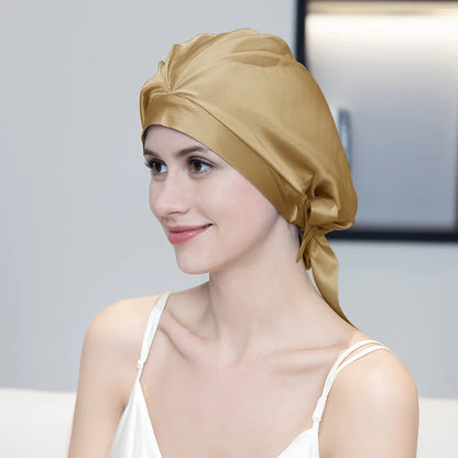 pure mulberry silk sleep bonnet smooth lightweight fabric