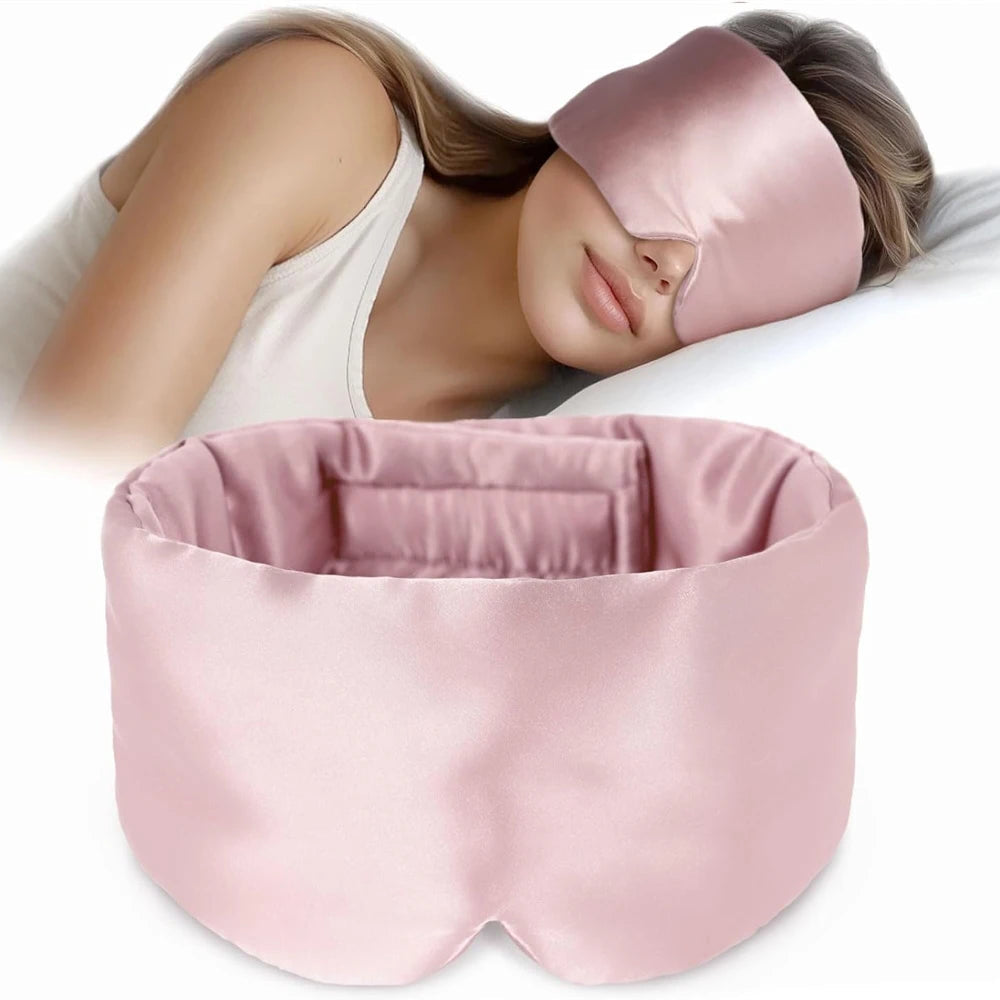mulberry silk sleep mask adjustable pressureless design,