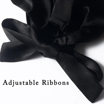 Silkvana 19 momme mulberry silk night bonnet designed for gentle overnight hair protection