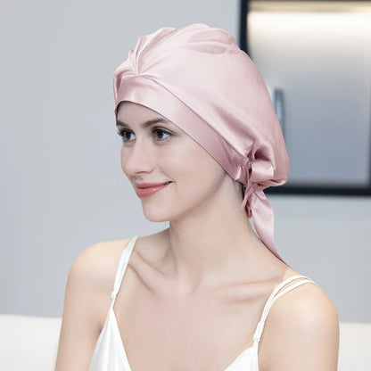 pure mulberry silk sleep bonnet smooth lightweight fabric