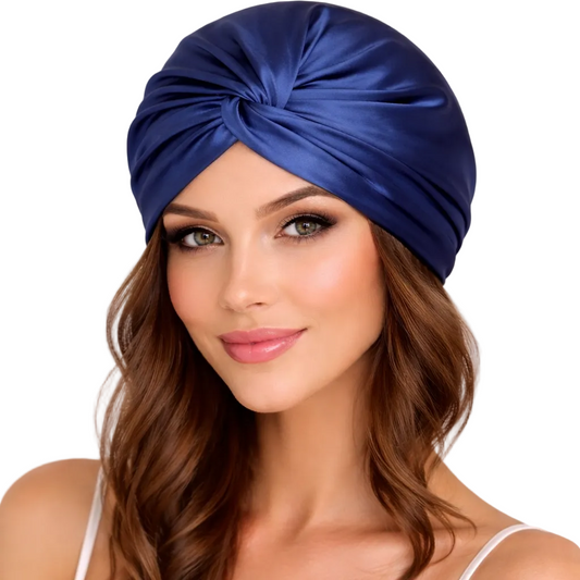Silk Night Cap – Double Layer, Anti-Frizz
