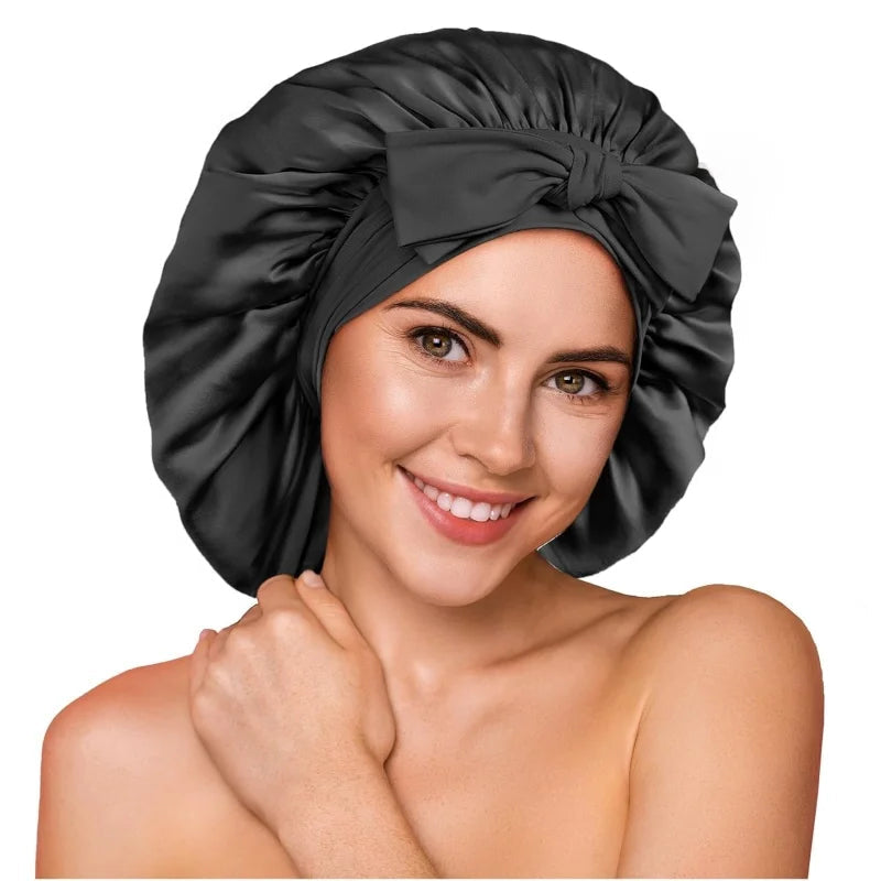 Silkvana 100% Pure Mulberry Silk Bonnet for Curly Hair Protection 6