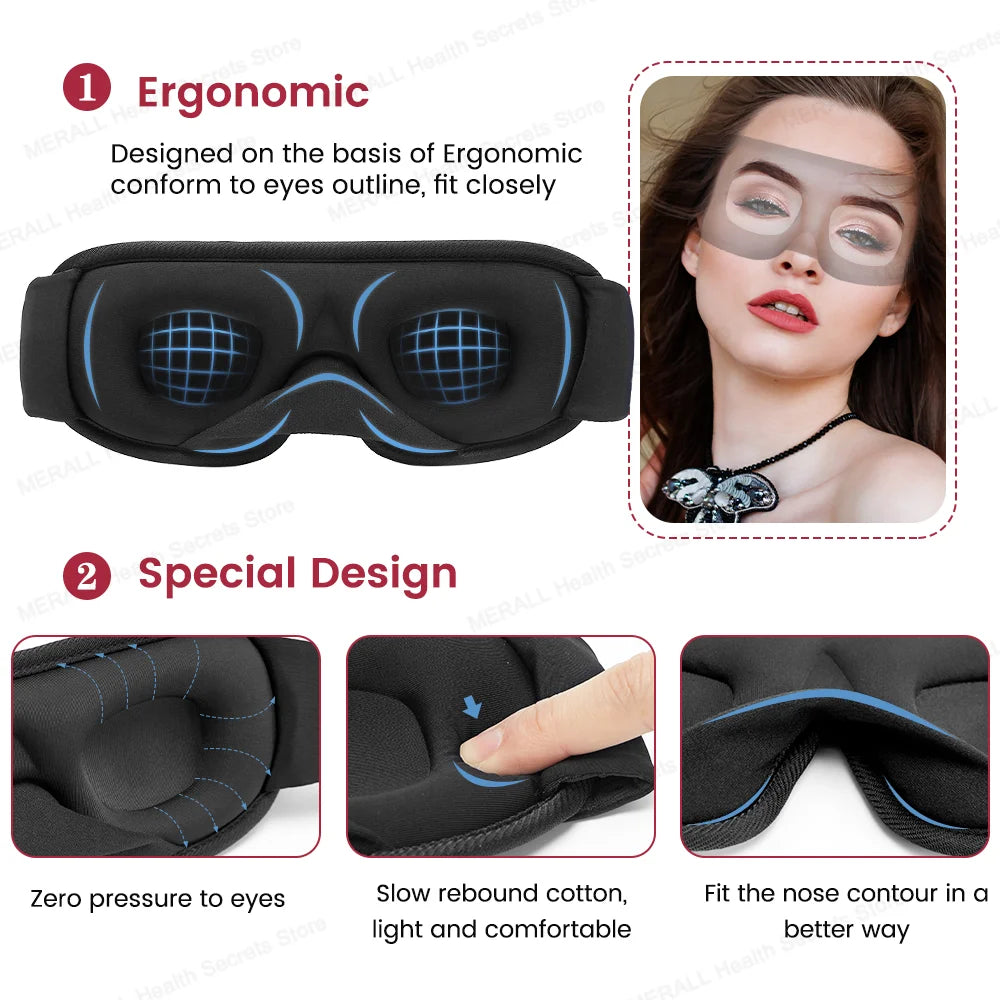 Silkvana 100% Pure Mulberry Silk Eye Mask for Comfortable Light Blockout 2