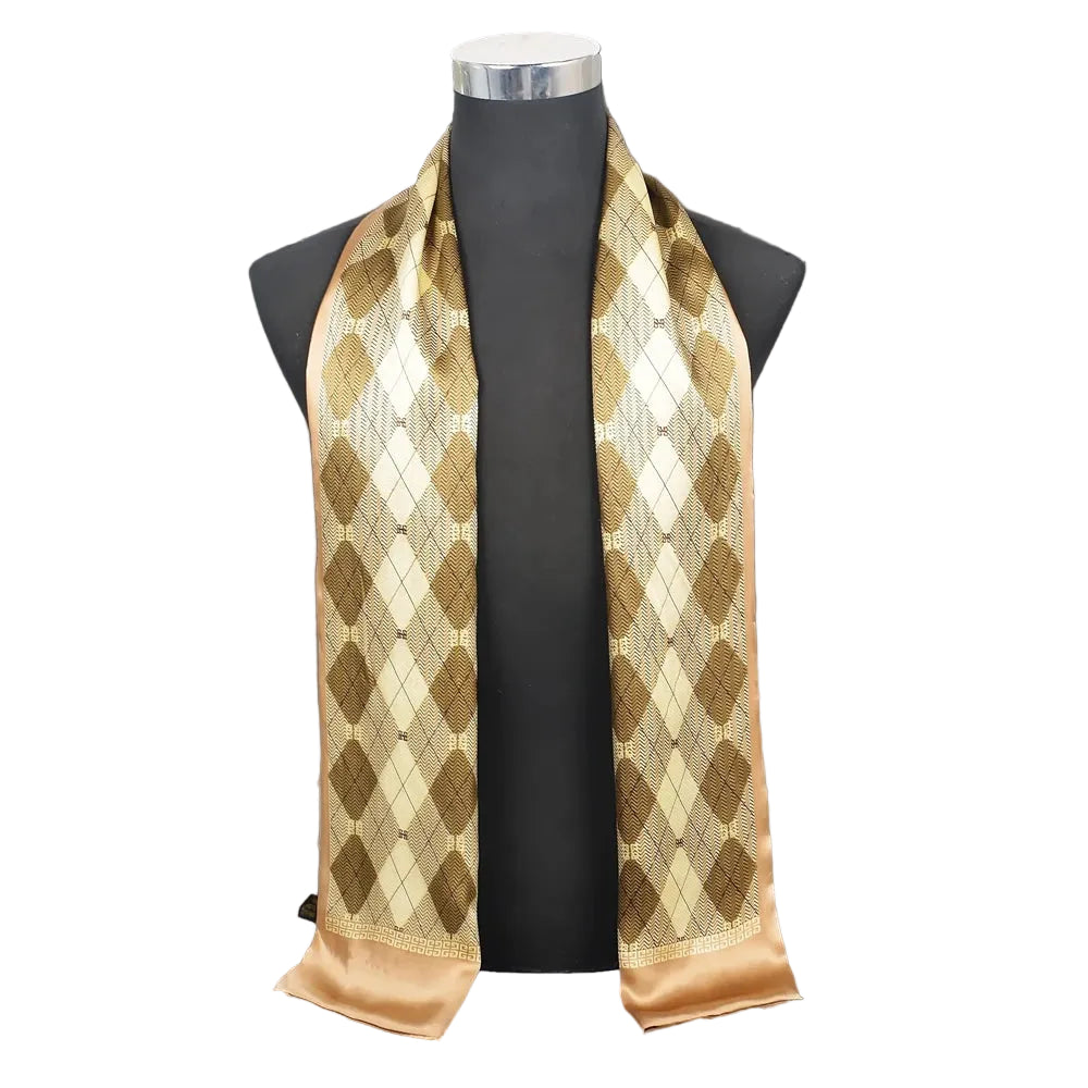 Silkvana 100% Pure Mulberry Silk Men's Scarf for Elegant Winter Style 0