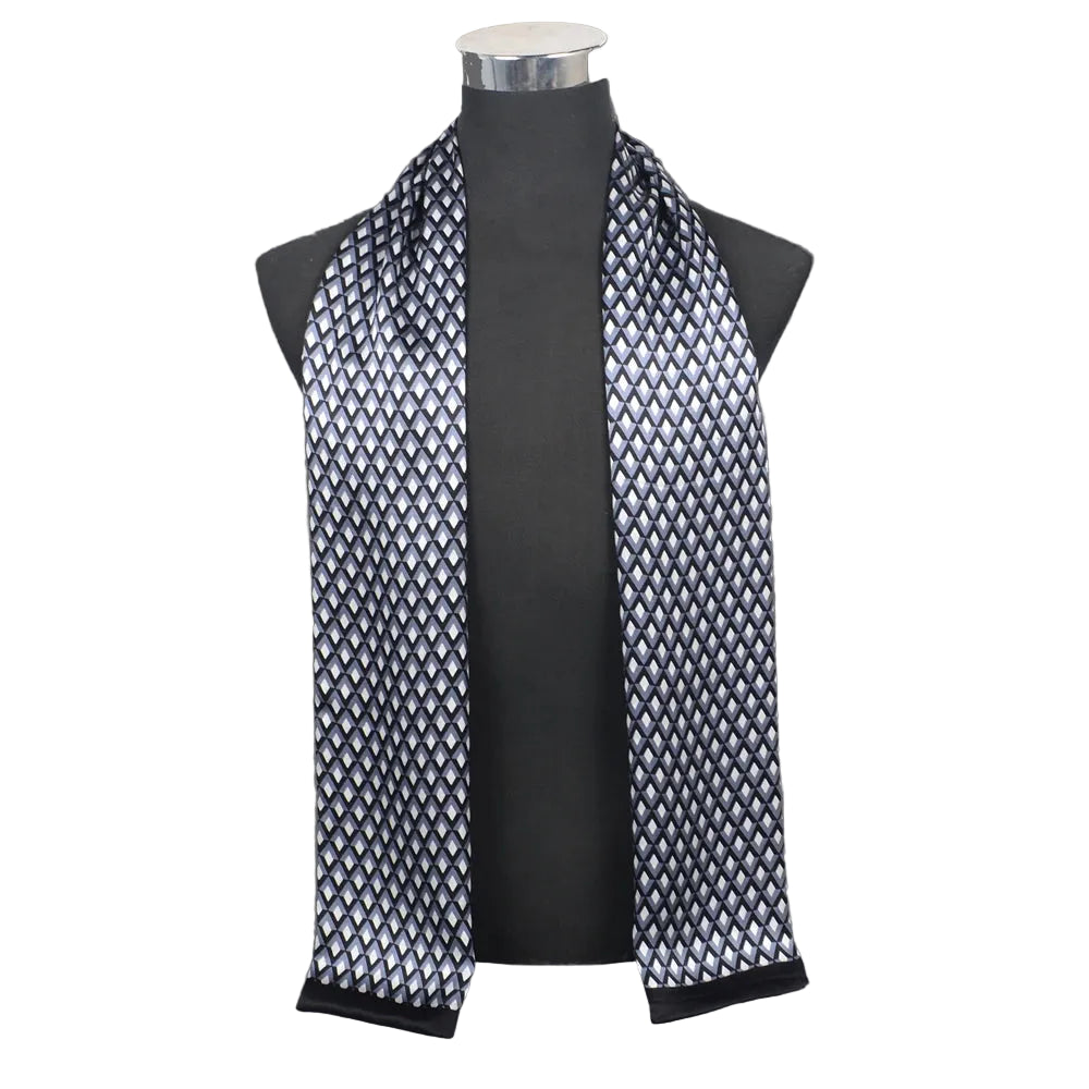Silkvana 100% Pure Mulberry Silk Men's Scarf for Elegant Winter Style 2