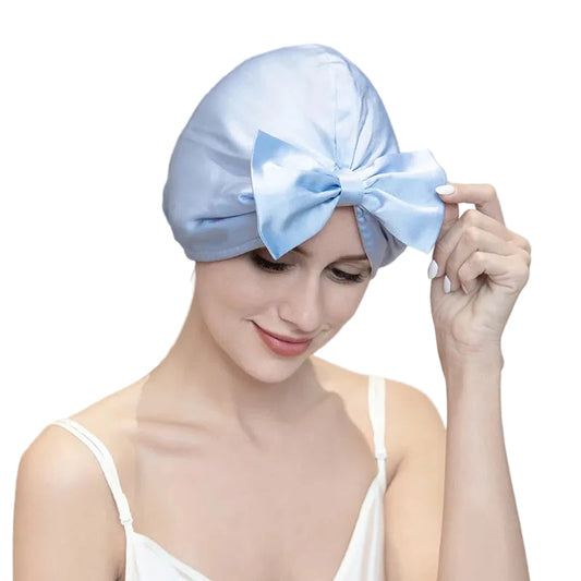 Silkvana 100% Pure Mulberry Silk Night Cap for Hair Care and Protection 0