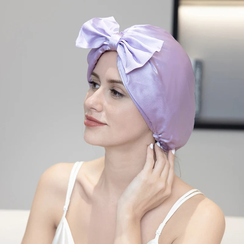 Silkvana 100% Pure Mulberry Silk Night Cap for Hair Care and Protection 1