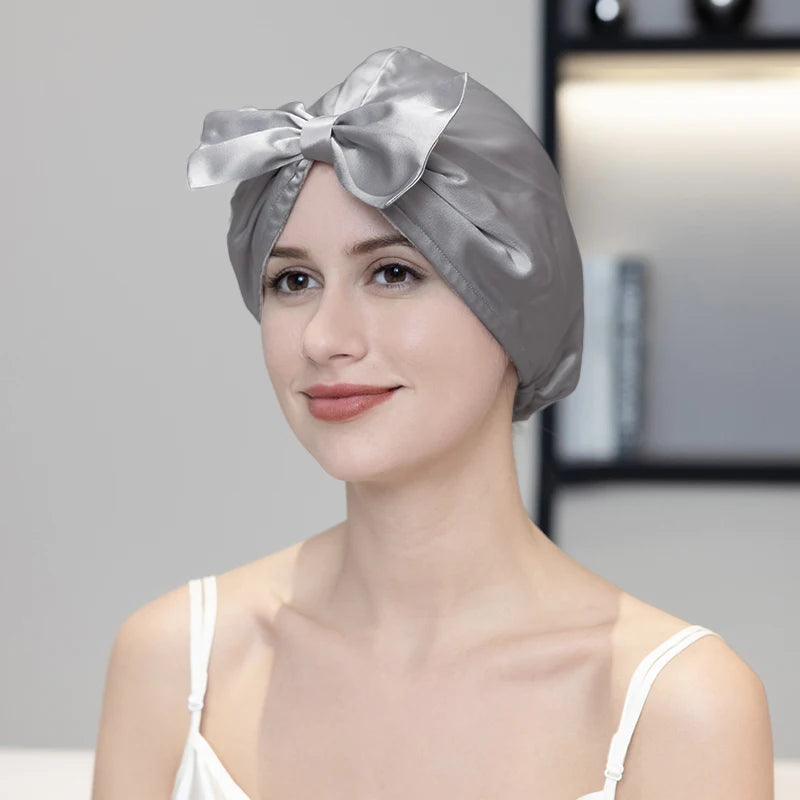 Silkvana 100% Pure Mulberry Silk Night Cap for Hair Care and Protection 12