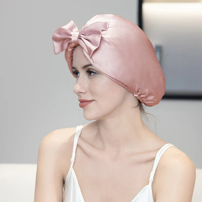 Silkvana 100% Pure Mulberry Silk Night Cap for Hair Care and Protection 14