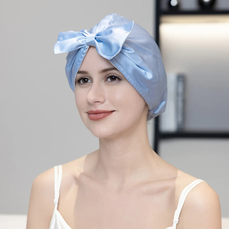 Silkvana 100% Pure Mulberry Silk Night Cap for Hair Care and Protection 16