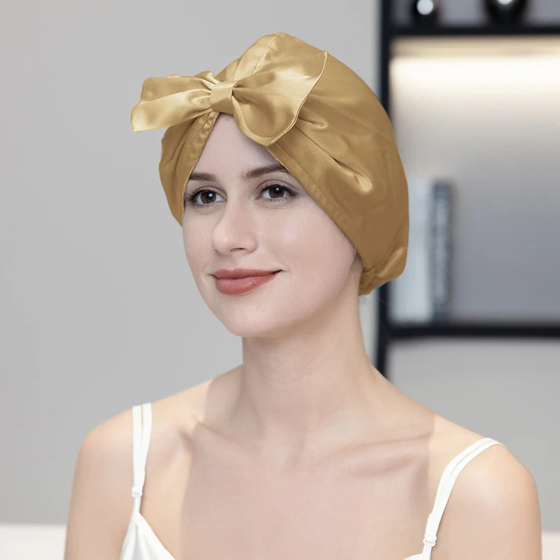 Silkvana 100% Pure Mulberry Silk Night Cap for Hair Care and Protection 17