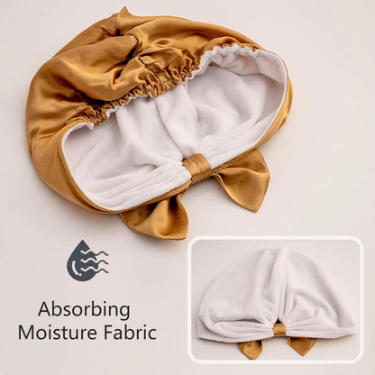 Silkvana 100% Pure Mulberry Silk Night Cap for Hair Care and Protection 3