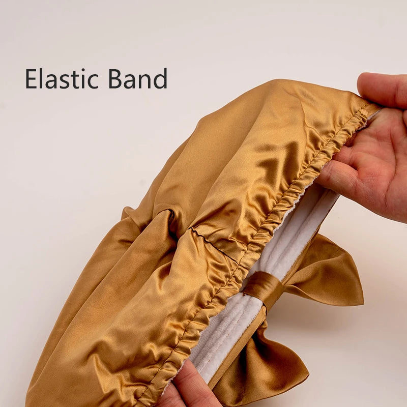 Silkvana 100% Pure Mulberry Silk Night Cap for Hair Care and Protection 4