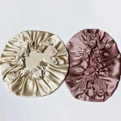 Silkvana 100% Pure Mulberry Silk Night Cap for Hair Care and Protection 4