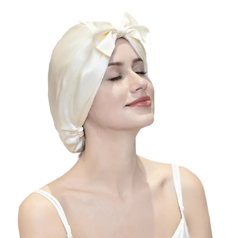 Silkvana 100% Pure Mulberry Silk Night Cap for Hair Care and Protection 5