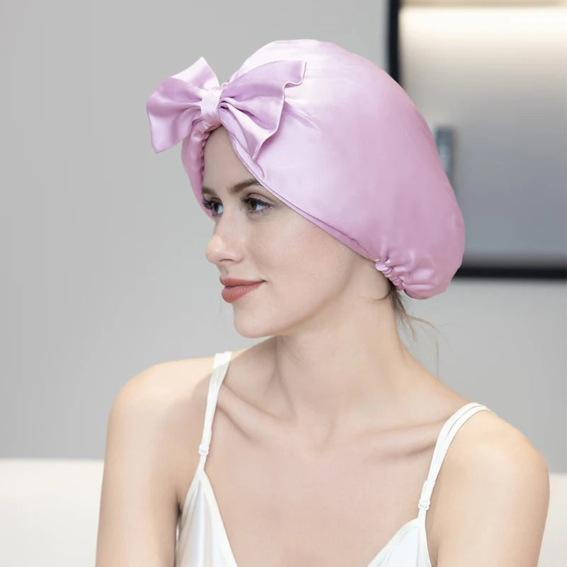 Silkvana 100% Pure Mulberry Silk Night Cap for Hair Care and Protection 6