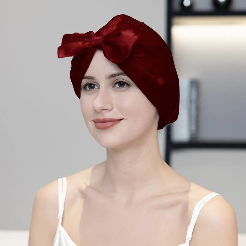 Silkvana 100% Pure Mulberry Silk Night Cap for Hair Care and Protection 7