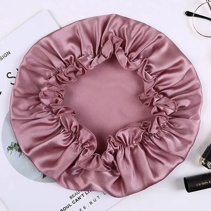 Silkvana 100% Pure Mulberry Silk Night Cap for Hair Care and Protection 7