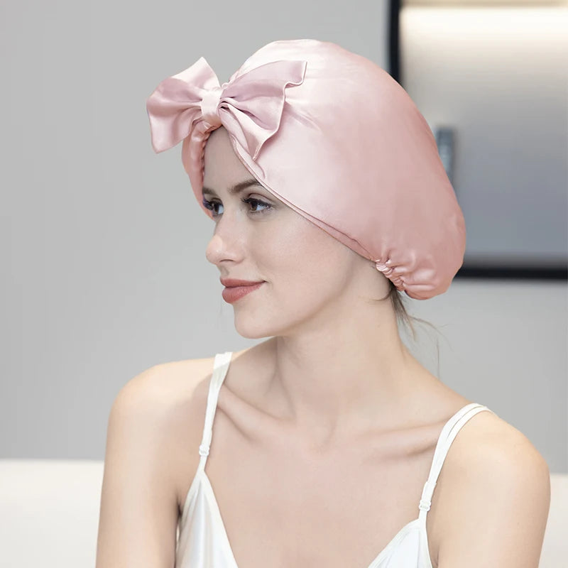 Silkvana 100% Pure Mulberry Silk Night Cap for Hair Care and Protection 8