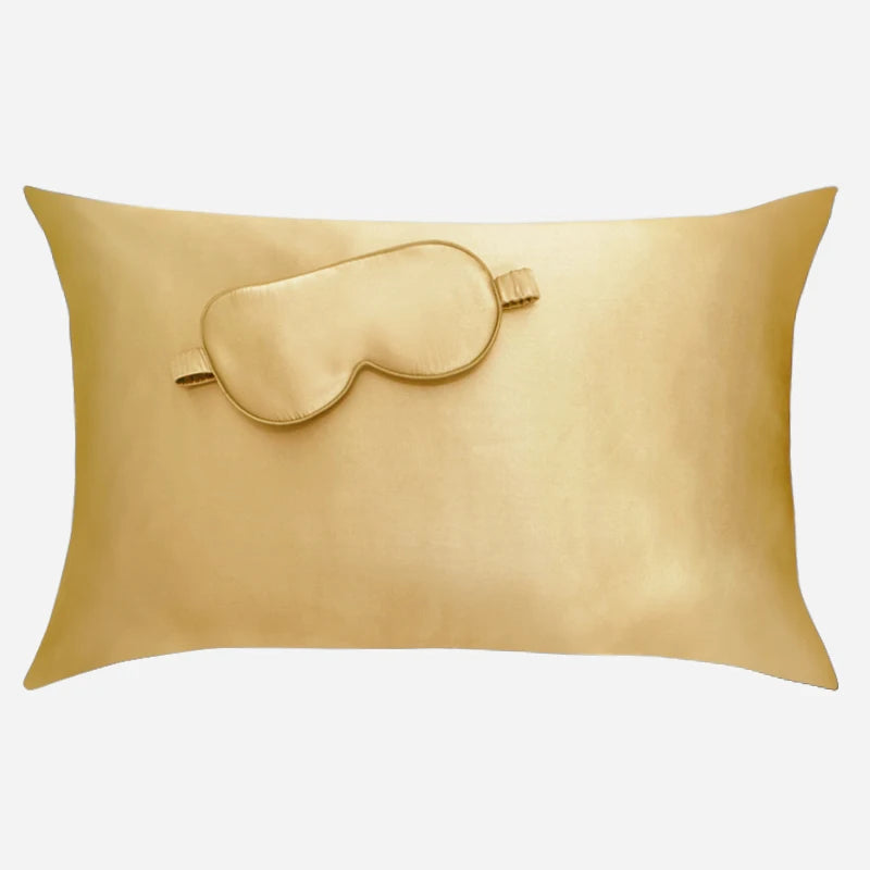 Silkvana 100% Pure Mulberry Silk Pillowcase For Hair And Eye Mask Set 4