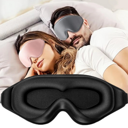 3D Sleep Mask – 100% Light Blockout & Memory Foam for Deep Rest