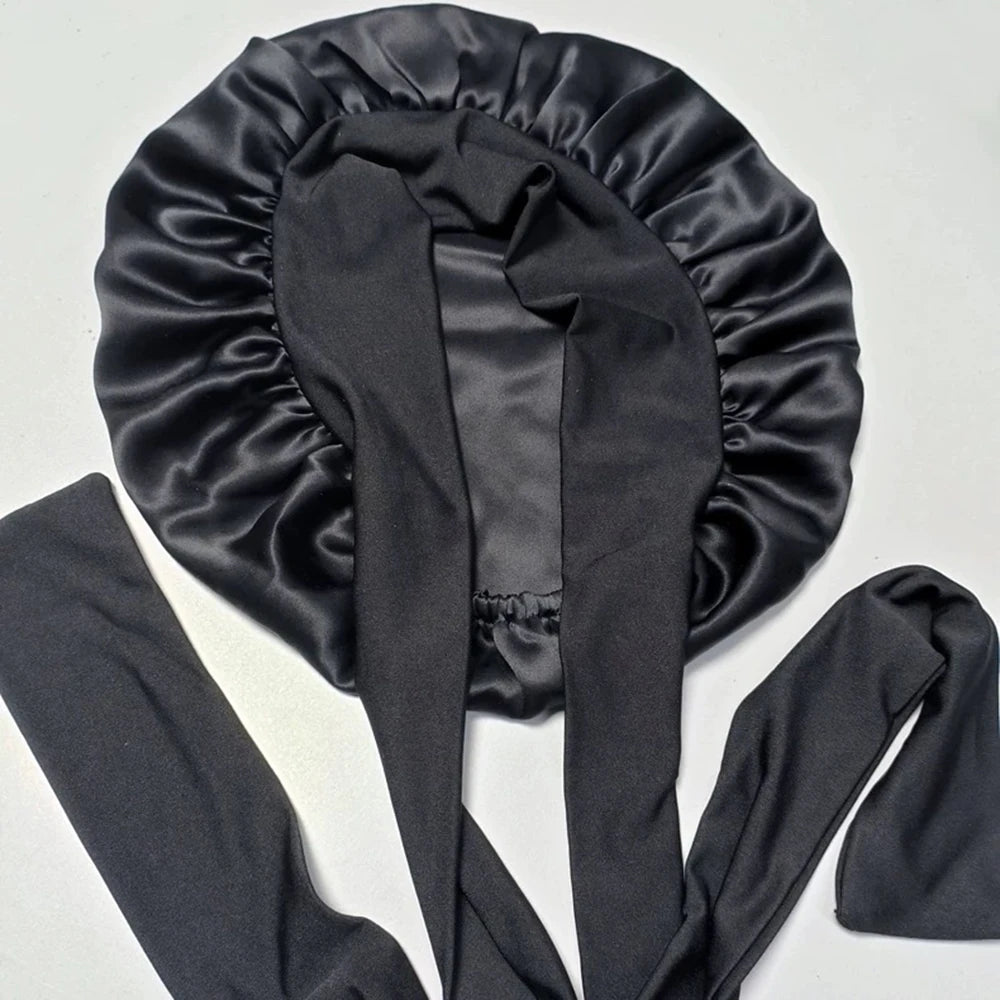 adjustable silk bonnet gentle on hair