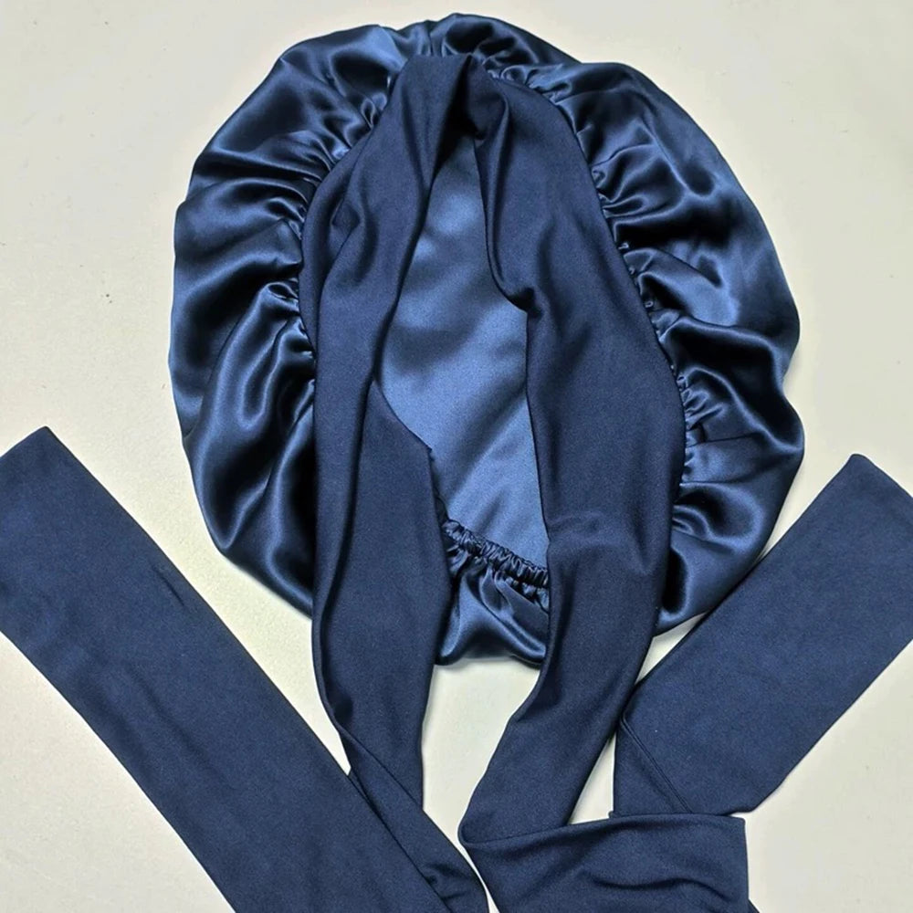 adjustable silk bonnet gentle on hair