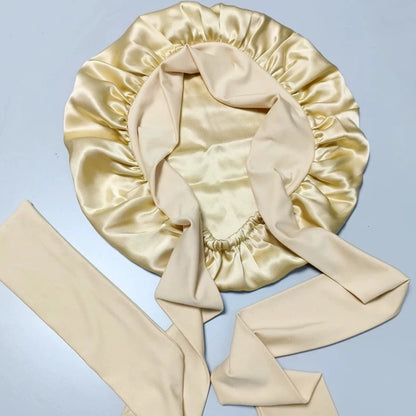 adjustable silk bonnet gentle on hair