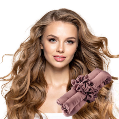 Satin Heatless Curling Ribbon Set – Overnight Soft Waves, No Heat Hair Curls