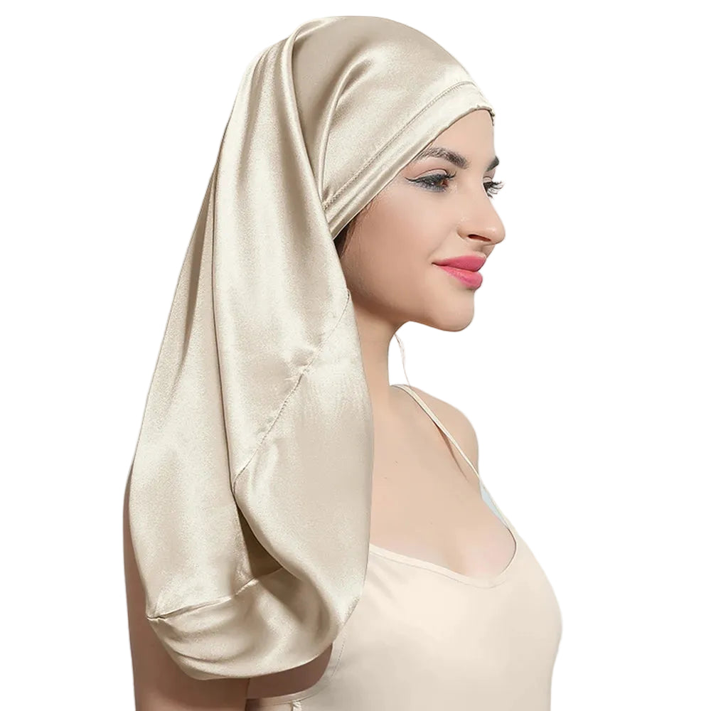 lightweight silk sleeping hair cover overnight wear